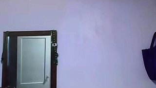Cute curly brunette solo webcam masturbation
