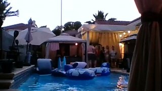 Hot brunette amateur MILF rides hubbys cock