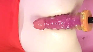 Fucking Machine and Magic Wand Vibrator Masturbation with Essex Girl Lisa