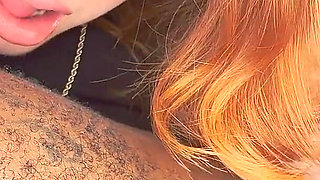 Redhead Aussie BBW Loved Sucking His Nipples & Jerking Him off!!