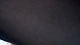 Dirty POV Stockings Show with a Hairy Gaping Creampie