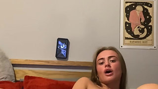 Tattooed goth slut fingers her virgin big ass