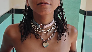 Submissive Girl Humiliating Herself and Spanking Her Own Ass