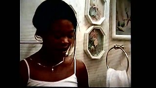 Two Amazing Young Black Lesbians Lick Each Other's Hairy Pussy in the Pool