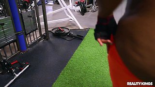 Jmac's Intense Gym Passion with Blonde Black Heat