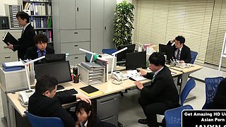 Japanese MILF Is The Office Slut