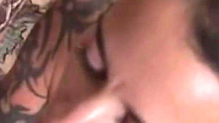 Sexy Tattooed Hippie Sucks My Dick Til Cumshot