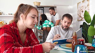 Pancakes, Pjs And Pussy With Dan Damage, Lily Starfire - Brazzers