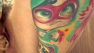 Giantess Uses the Small Human as a Sex Toy. Facesitting. Pee Desperation.