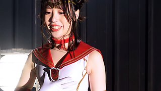Japanese in uniform cock riding