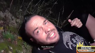 Public amateur bj slut POV