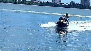 Sucking & Fucking My Jetski Instructor's Dick on the Beach