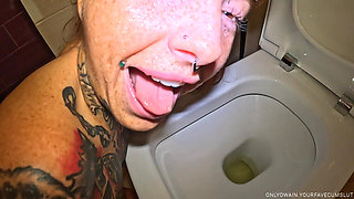 Piss Hungry Slut Gets Used