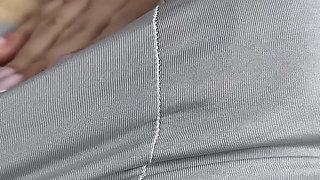 Secretary Climbed Into Her Boss Panties and Came on Her Stockings