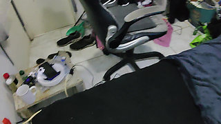 Masked up Titties Taped Down