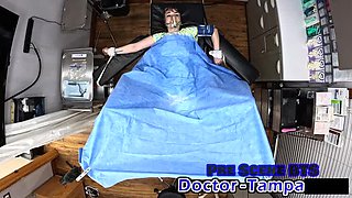 Hot Gyno Exam with Ashley Pink - Petite Teen Moans Loud in Medical Fetish Scene