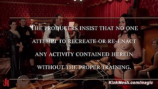 Slave trains newbie to serve knob