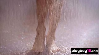 Totally fruity 18-years-old drops of her bikini