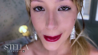Red Lipstick Slim Cigarette Old Matches Smoking Tease