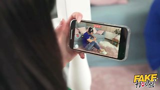 Faux hostel - jizz and climax squirt pranks turn into an anal internal cumshot enjoy story for short hair babe