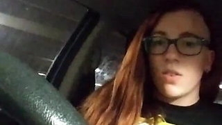 Risky Parking Garage Clit Rubbing Car Masturbation