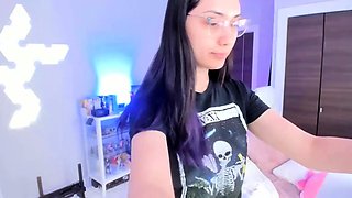 Awesome Teen With Big Boobs Dildo Masturbation