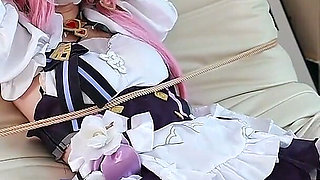 Barefoot Girlfriend Cosplay, Leg Restraint Apart