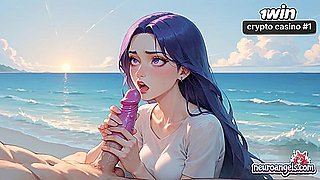 Red-hot ocean wave romp on the beach with purple haired passion! Amazing xxx, muddy hardcore, and naked