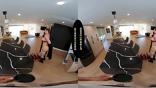 BRAZZERS VR - Abigaiil Morris Greases Up Your Dinky As She Fondles Her Meaty Pierced Bra-stuffers Around It