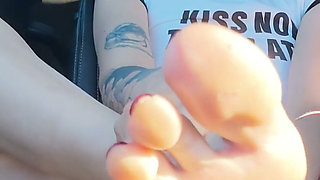 Squirting Twice and Wetting Jeans