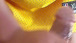 Assjob: the Basketball Girl Warms up by Rubbing Her Ass Against My Cock