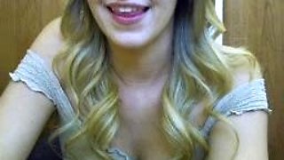 Emo teen Becka solo webcam masturbation