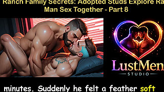 English Audio Gay Sex Story - Ranch Family Secrets: Adopted Studs Explore Raw Man Sex Together - Part 8