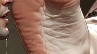 Massive Giantess BBW Foot Slave - Tiny Man Licking Her Huge Feet