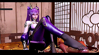 3D Curves Glow: Booty Girl Unchained - 3D Animation Hentai