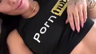 Big boobs milf masturbates with her dildo