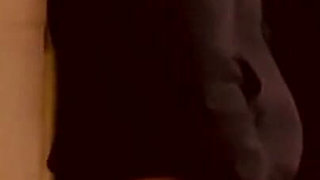 Horny Wife Eating Pussy in Kitchen, Horny, Against the Column I Put Him on His Knees to Suck Pussy