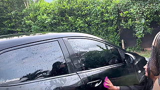 Beautiful Latinas Wash Her Car and Ends up Fucking, Threesome of Latinas Fucking and Fucking Her Pussy, Jessica Osorio