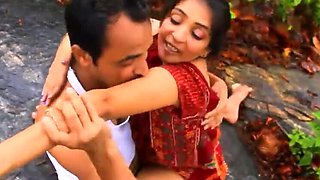 Desi Girl Gets Big Cock in the Jungle - Homemade Sex with Old Man