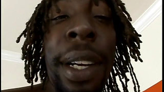Black man with fat dick push sperm inside pussy of oiled ebony star