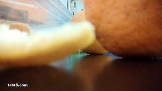 Hot brunette slut for extreme amateur pov blowjob