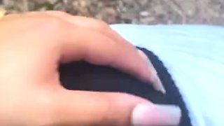 Kendoll Gets Blowjob On The Hiking Trail