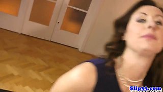 Elegant Euro Chick and Glamour Milf Share Big Cock