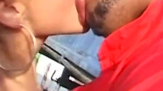 Busty Nympho Blonde Ass Fucked and Cumshot in Mouth by a Black Monster Cock