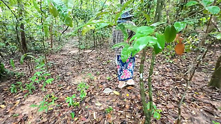 Thai Teenager Walks around Picking Mushrooms and Gets Fucked in the Pussy. Thai Audio