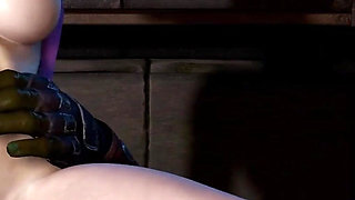 3D BBW Korean Slut Cheating with BBC