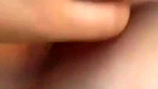 Blonde Slut Fingers Dripping Pussy on Car Hood