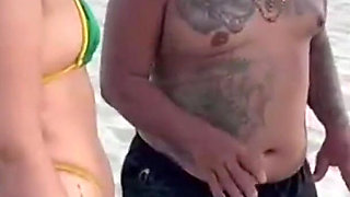 Beach Seller in a Salty Package Eats the Two Hot Girls in Exchange Left Happy