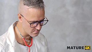 Mature4k. mature nurse is doing a insane favour and bounces on her patient’s sausage