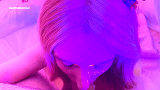Blacklight Blowjob and Ride